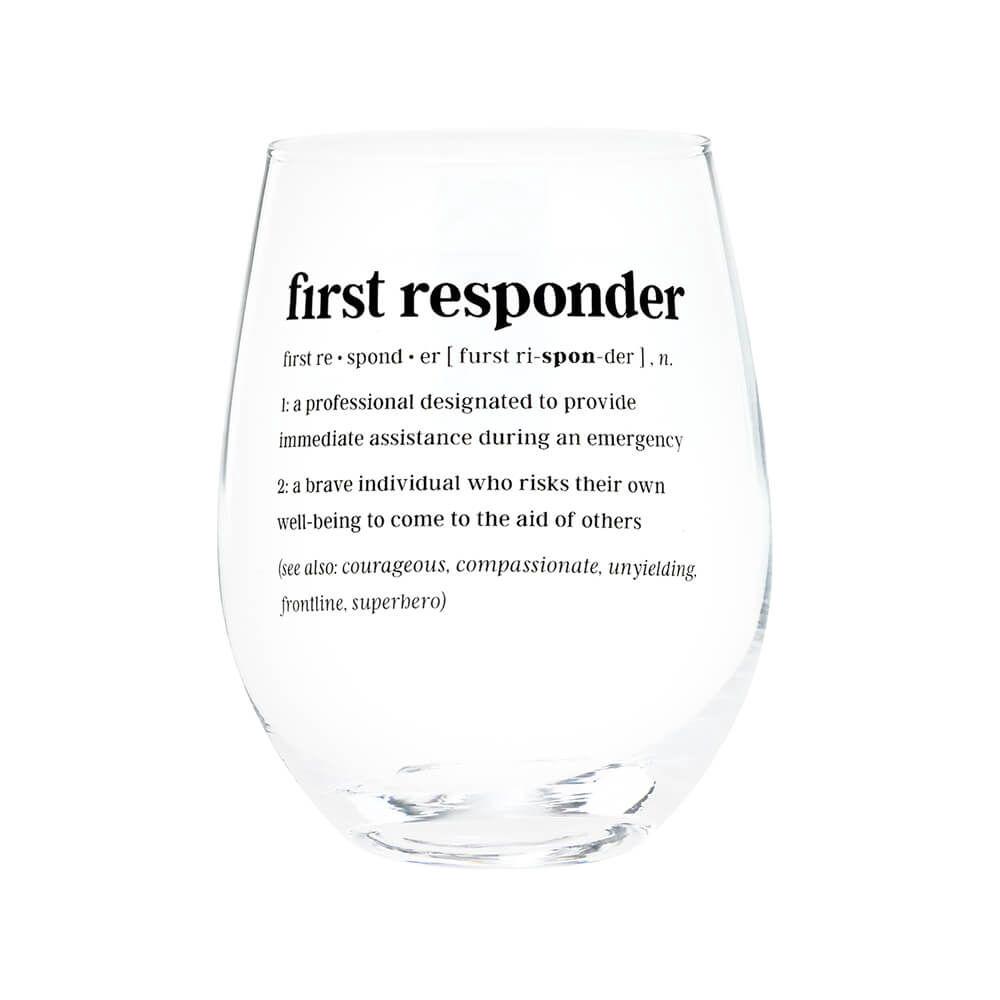 Defined First Responder Wine Glass, 0672649310408