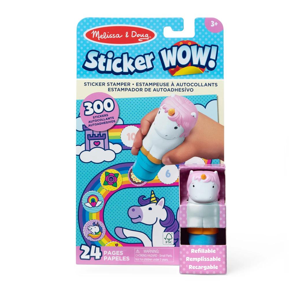 Melissa & Doug Sticker WOW! Activity Pad Set - Unicorn, 0681147000230