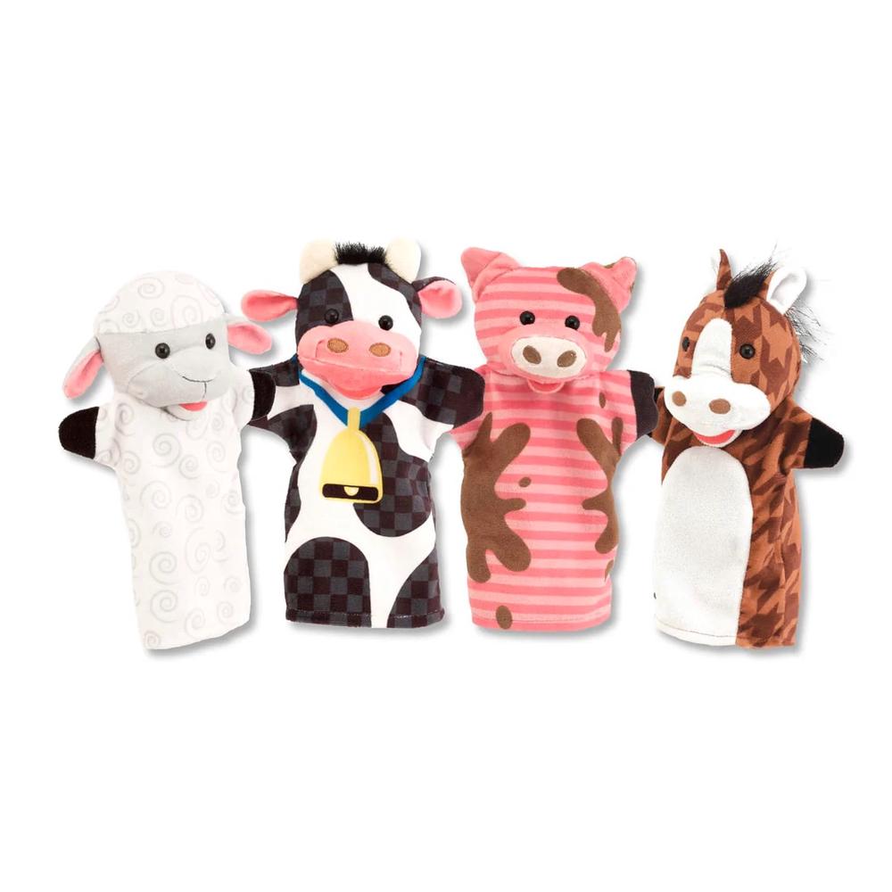 Melissa & Doug Hand Puppets - Farm Friends, 0681147001084