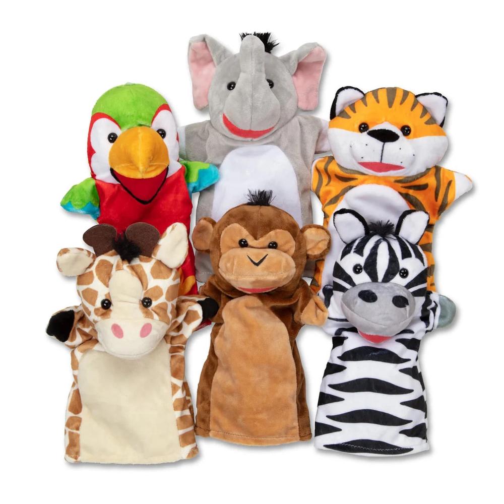 Melissa & Doug Barn Buddies Hand Puppets, 6pc, 0681147003583