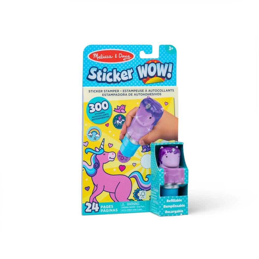 Melissa & Doug Sticker WOW! Activity Set - Purple Unicorn, 0681147005051
