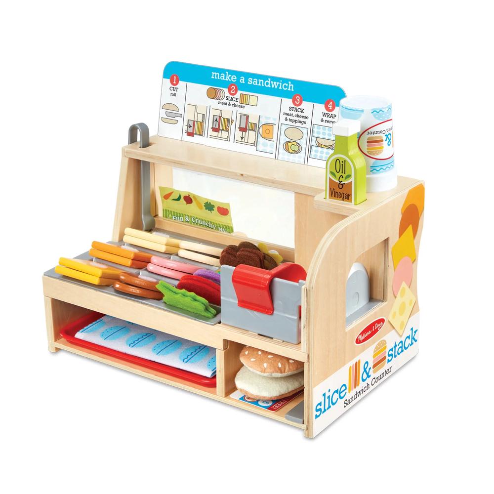 Melissa & Doug Slice & Stack Sandwich Counter, 0681147005112