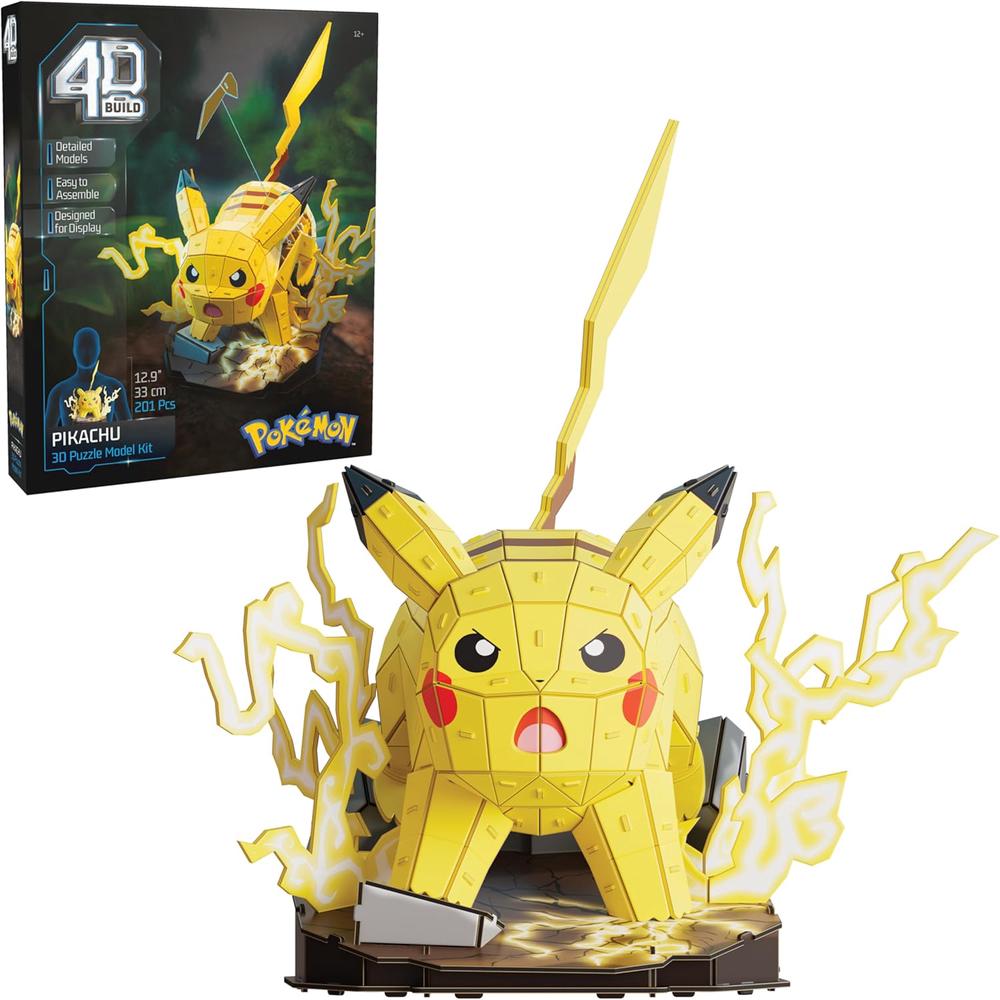 4D Build Pokemon Model Kit - Pikachu, 0681147094536