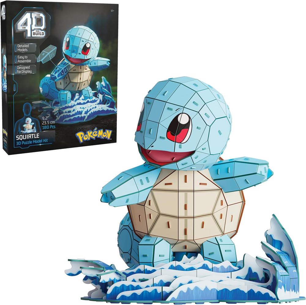 4D Build Pokemon Model Kit - Squirtle, 0681147094697