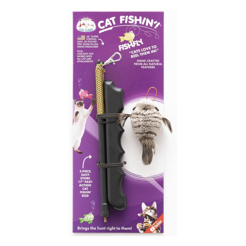 Cat Lures Cat Fishin' Rod with Fishfly Zebra Fish Cat Lure Buy online