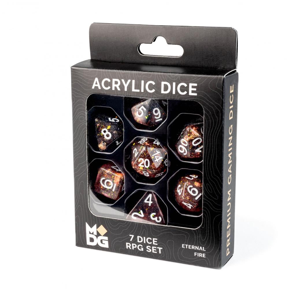 FanRoll by Metallic Dice Games MDG Eternal Fire Resin Dice Set - 16mm by FanRoll by Metallic Dice Games - ISBN: 0687700231547