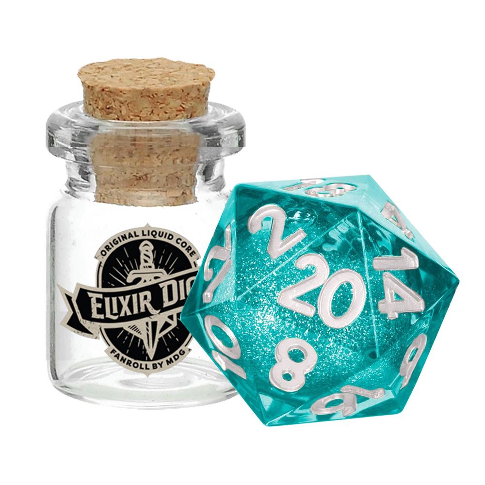 FanRoll by Metallic Dice Games MDG Individual d20 Elixir Liquid Core Dice: Mana Extract, 0687700232216