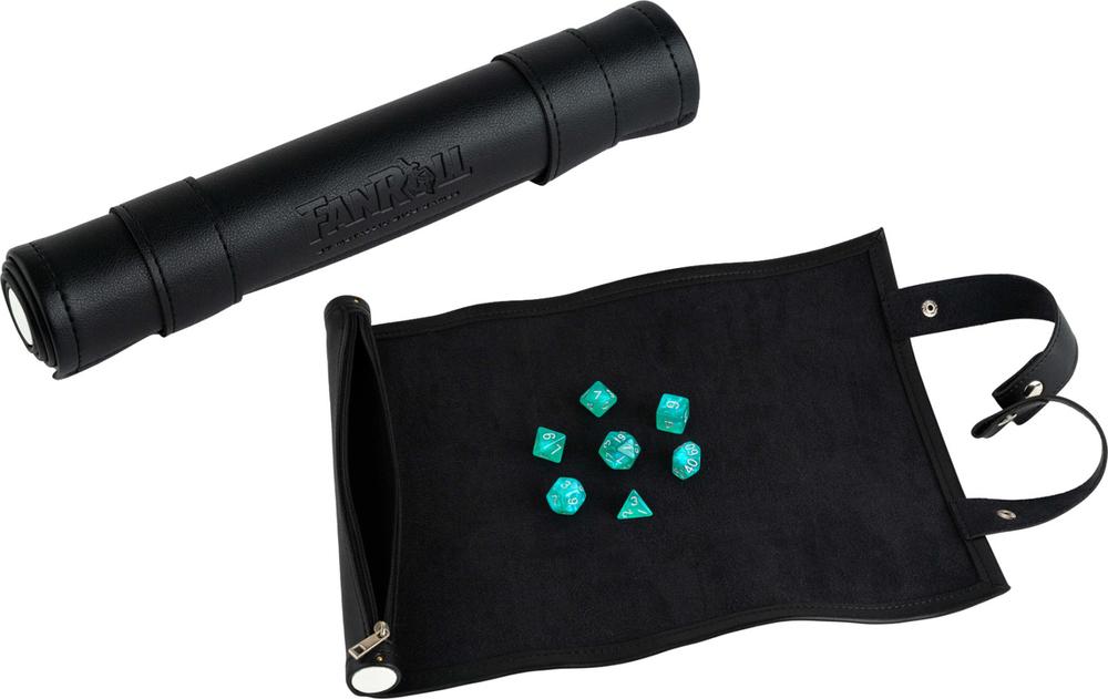 FanRoll by Metallic Dice Games MDG Dice Rolling Scroll  Black, 0687700232315