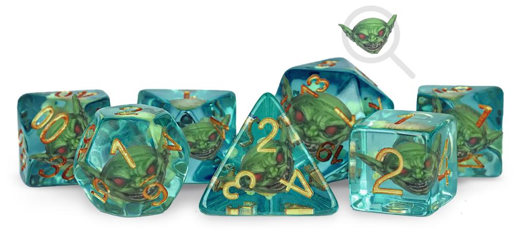 FanRoll by Metallic Dice Games MDG Pathfinder Goblin Inclusion Dice Set, 0687700232773