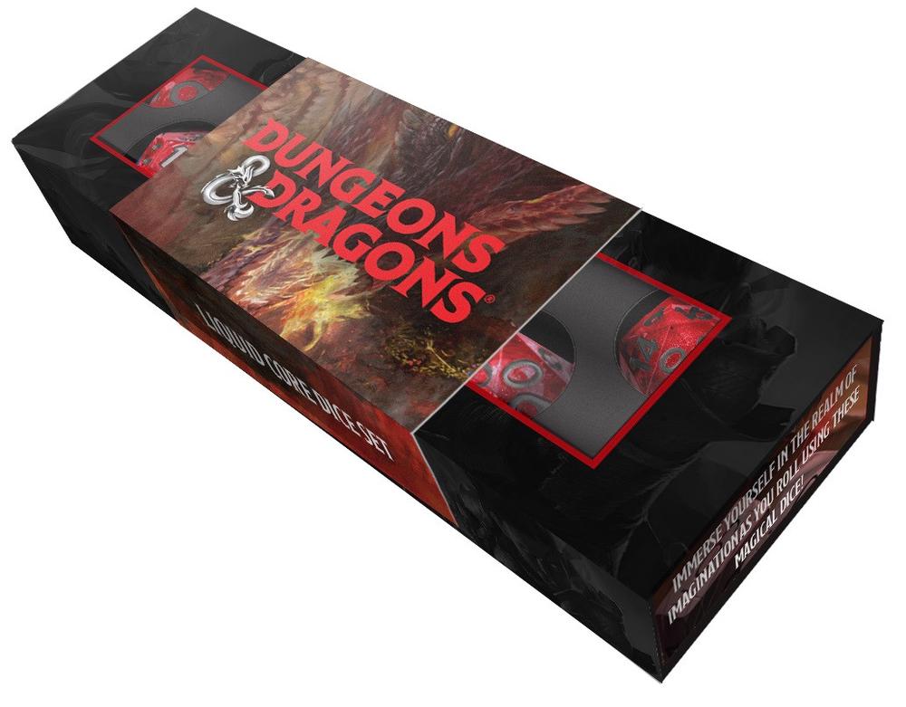 FanRoll by Metallic Dice Games MDG - Dungeons & Dragons Liquid Core Dice Set, 0687700234876
