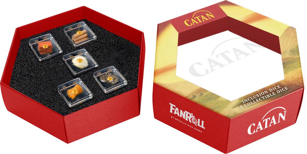 FanRoll by Metallic Dice Games MDG CATAN Inclusion Dice Set, 0687700234920