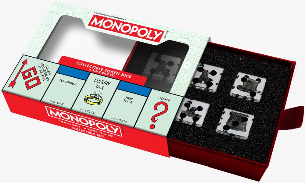 FanRoll by Metallic Dice Games MDG Monopoly Oversized Dice and Token Set - 22mm by FanRoll by Metallic Dice Games - ISBN: 0687700235033