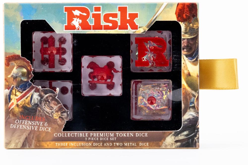 FanRoll by Metallic Dice Games MDG Risk Oversized Dice Set - Offense and Defense Dice - 22mm, 0687700235057