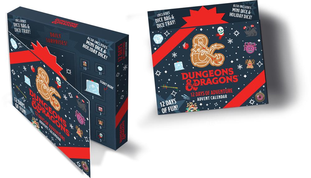 MDG D&D 12 Dice of Adventure Advent Calendar, 0687700235224