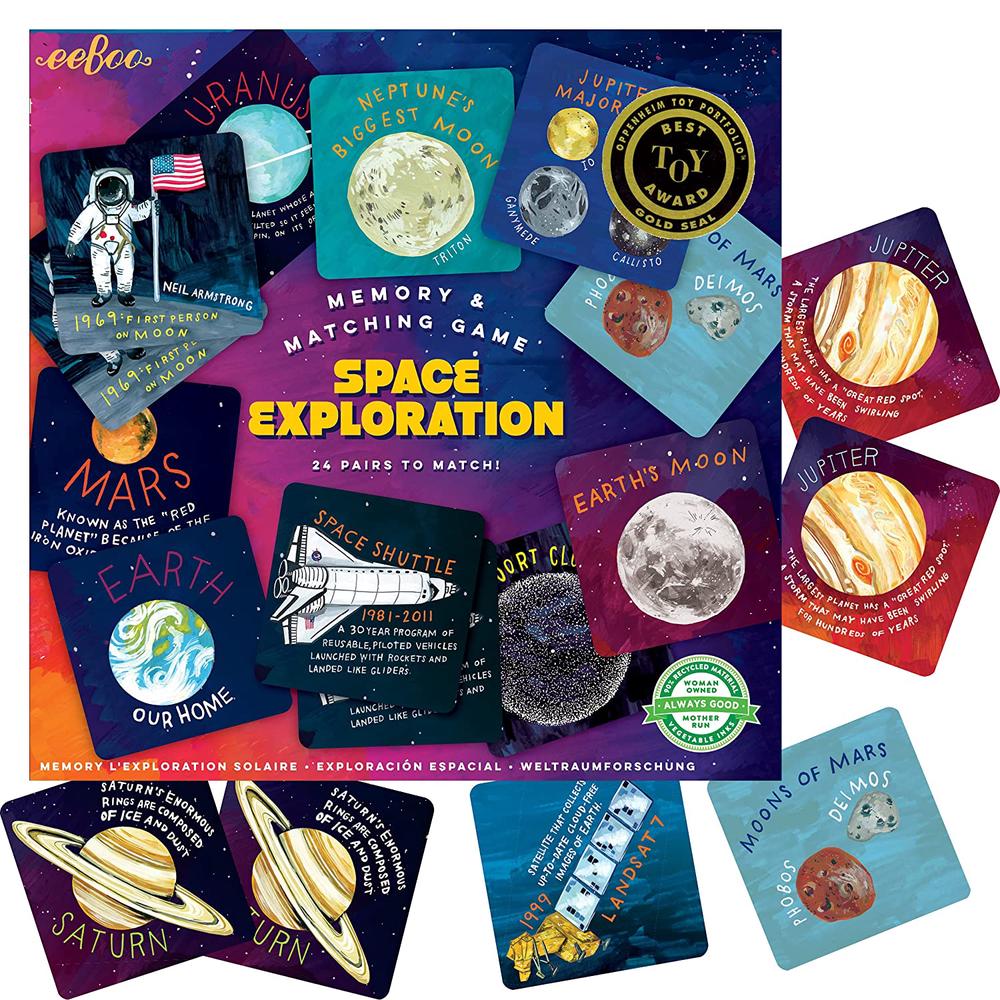 eeBoo Space Exploration Memory and Matching Game | Buy online at The Nile