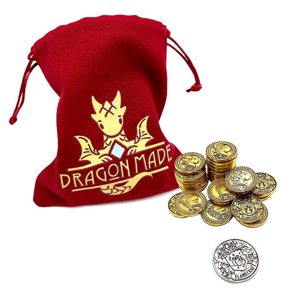 Lucky Duck Games Flamecraft New Metal Coins, 0691835203836