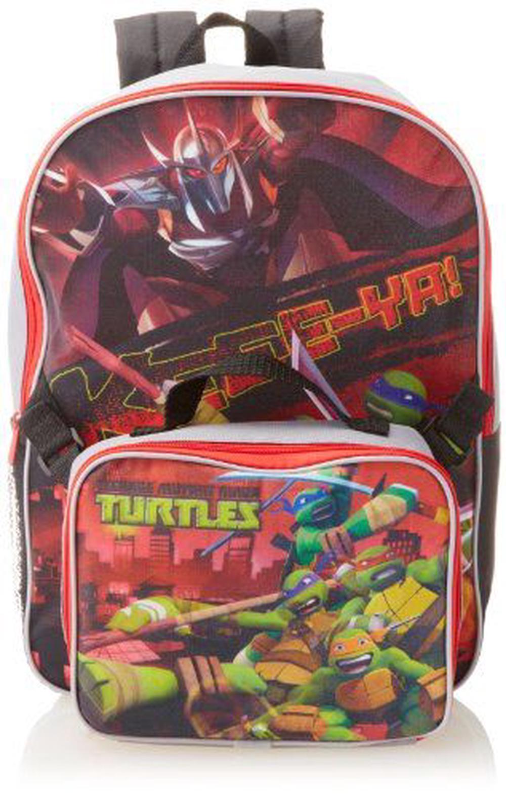 ninja turtle backpack and lunchbox