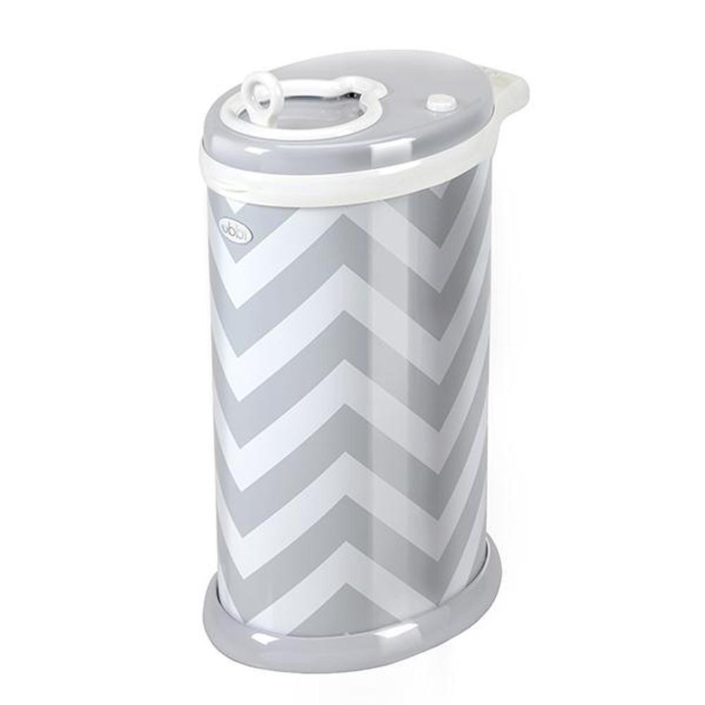 Ubbi Steel Nappy Disposal System (Grey Chevron) Buy online at Tiny Fox
