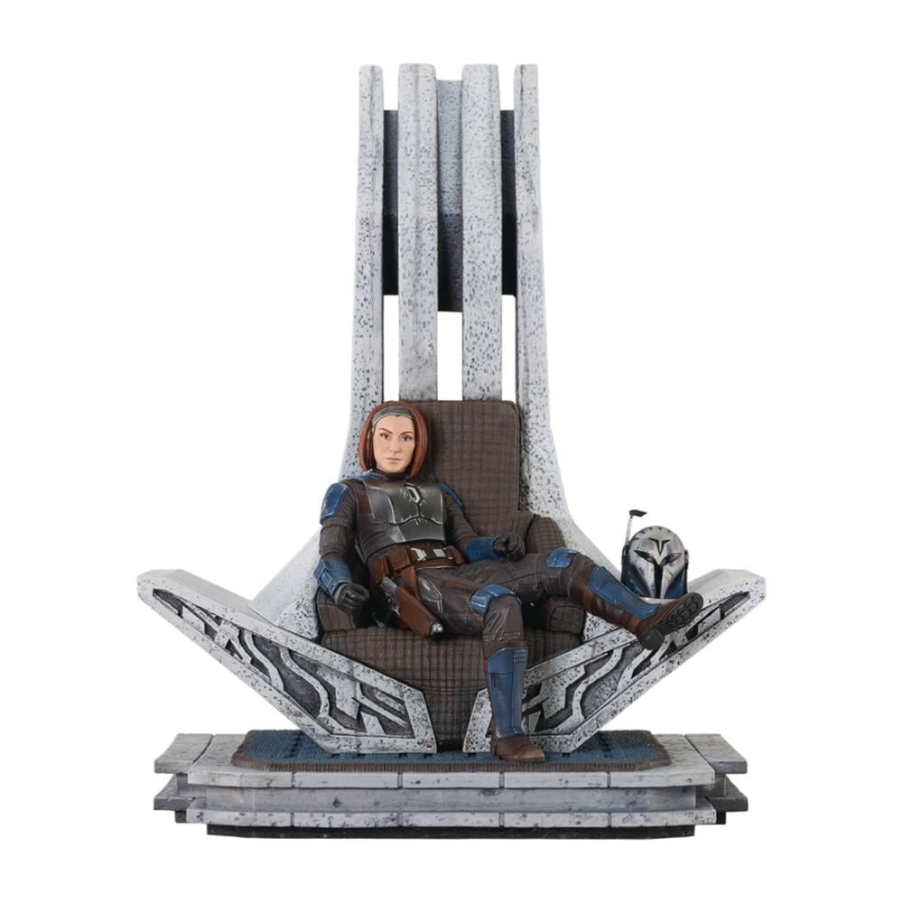 Star Wars: Mandalorian - Bo-Katan on Throne Statue, 0699788850213
