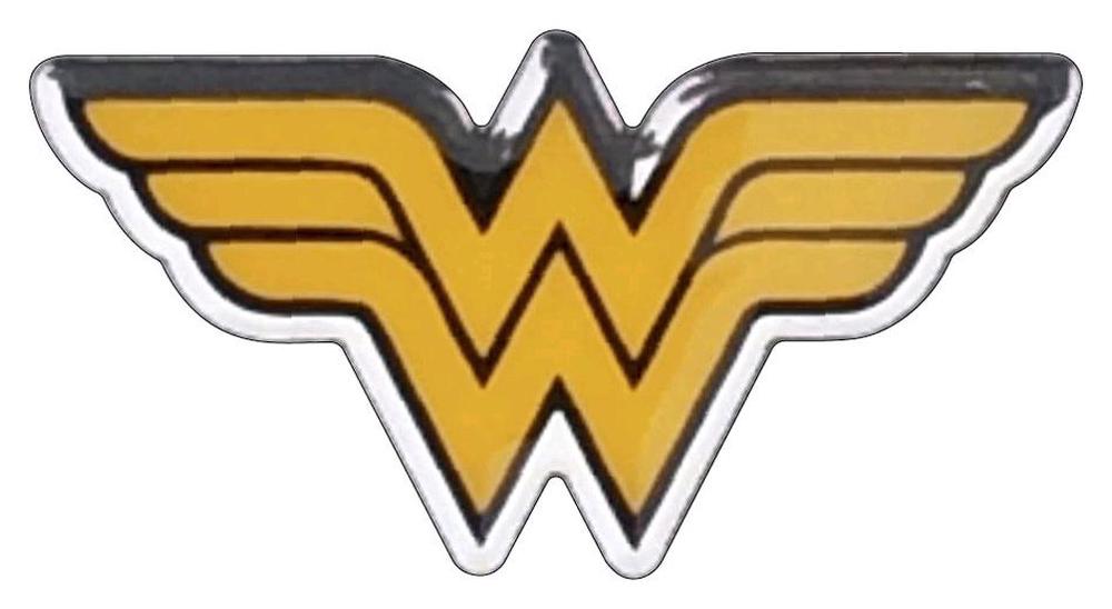 Fan Emblems Wonder Woman - Logo Premium Car Emblem (Chrome Colour ...