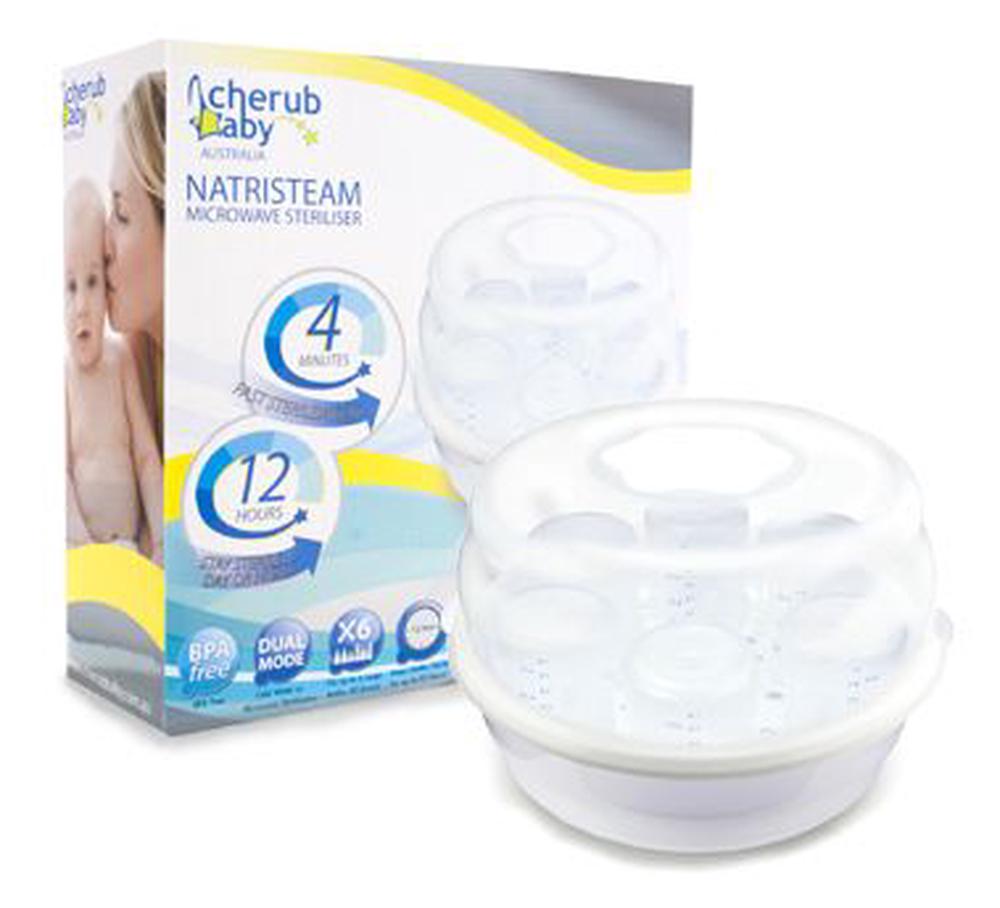 Cherub Baby Natristeam Microwave Baby Bottle Steriliser (Fits Up To 6