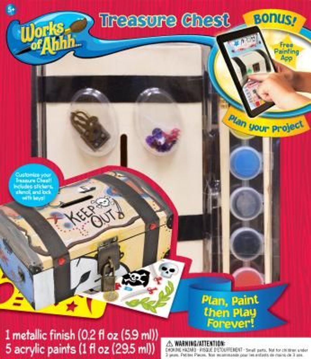MasterPieces Puzzle Company Works of Ahhh... Treasure Chest Wood Paint ...