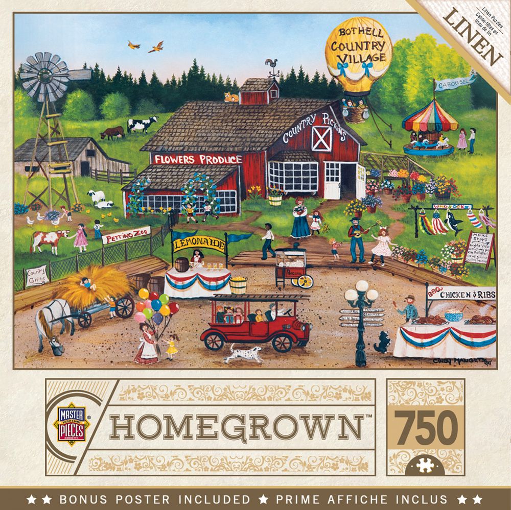 thumbnail image 2 of Jigsaw Puzzle 750 Piece For Adult, Family, Or Kids - Sunny Farms 2 of 10