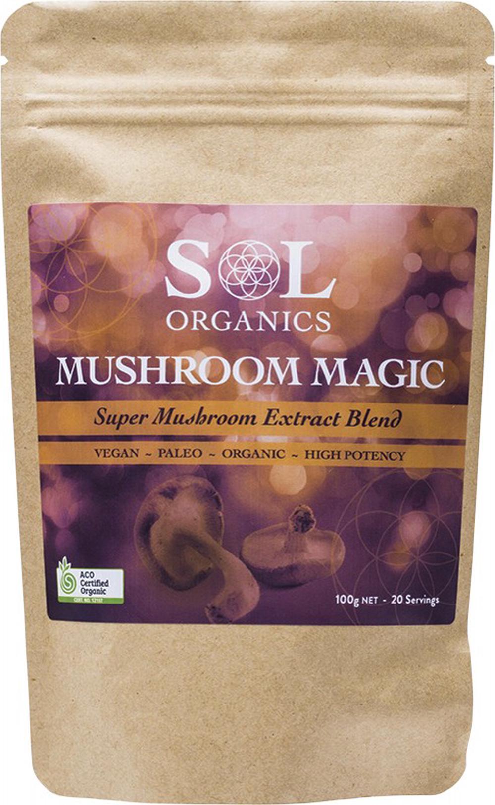 Sol Organics Magic Mushroom Extract Blend - 100g, 0706502230531