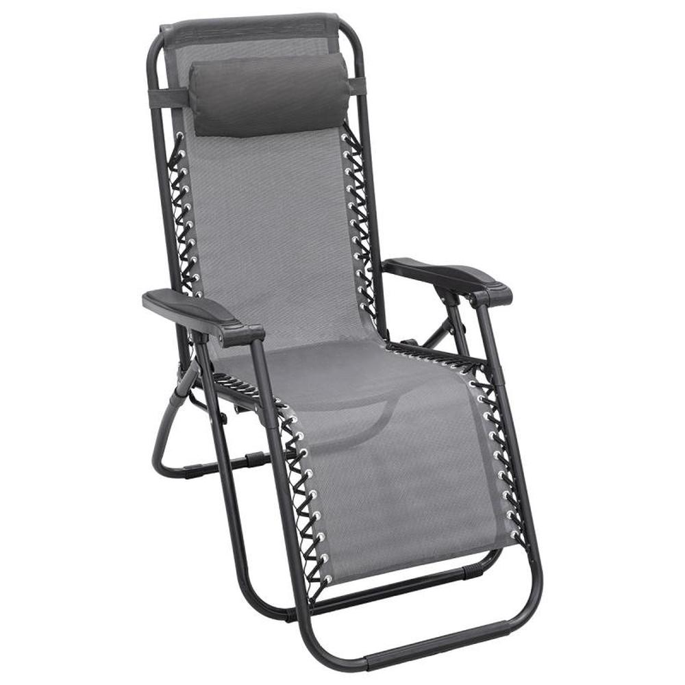 Zero Gravity Reclining Deck Chair (Grey) Buy online at The Nile