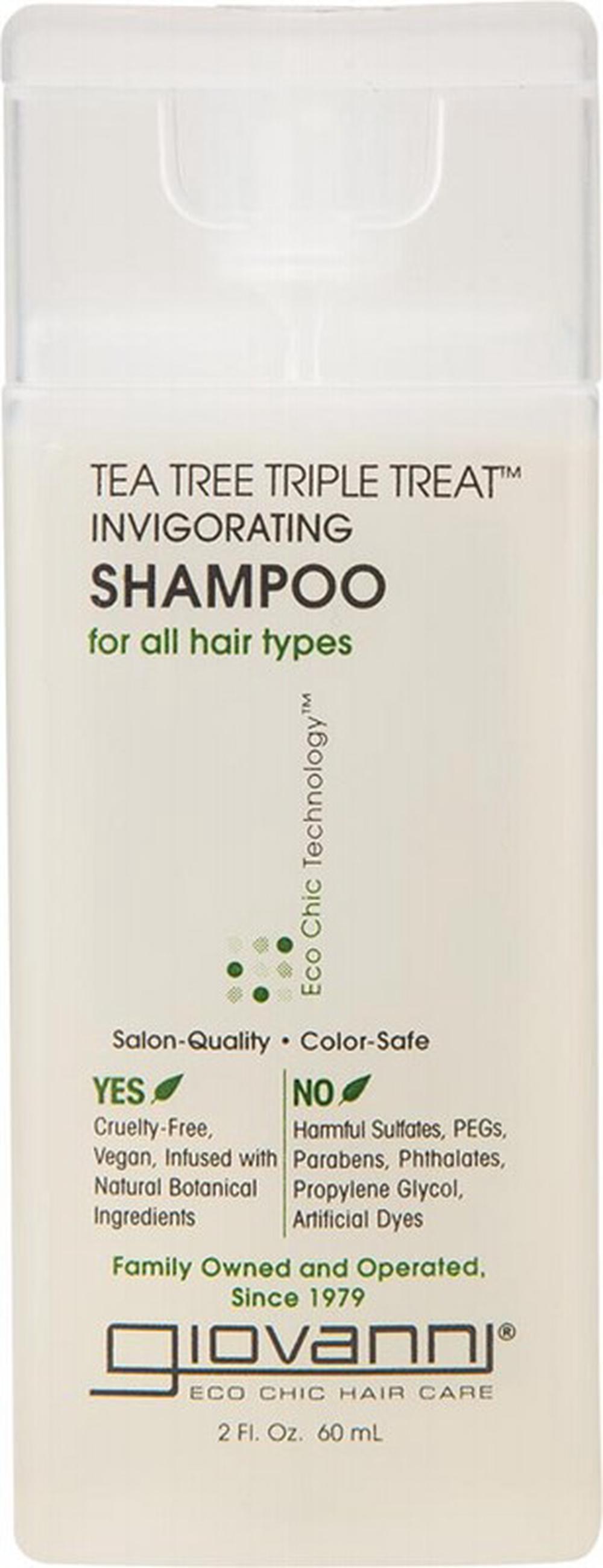 Tea Tree Triple Treat Invigorating Shampoo (For All Hair Types) - 60mL, 0716237180407