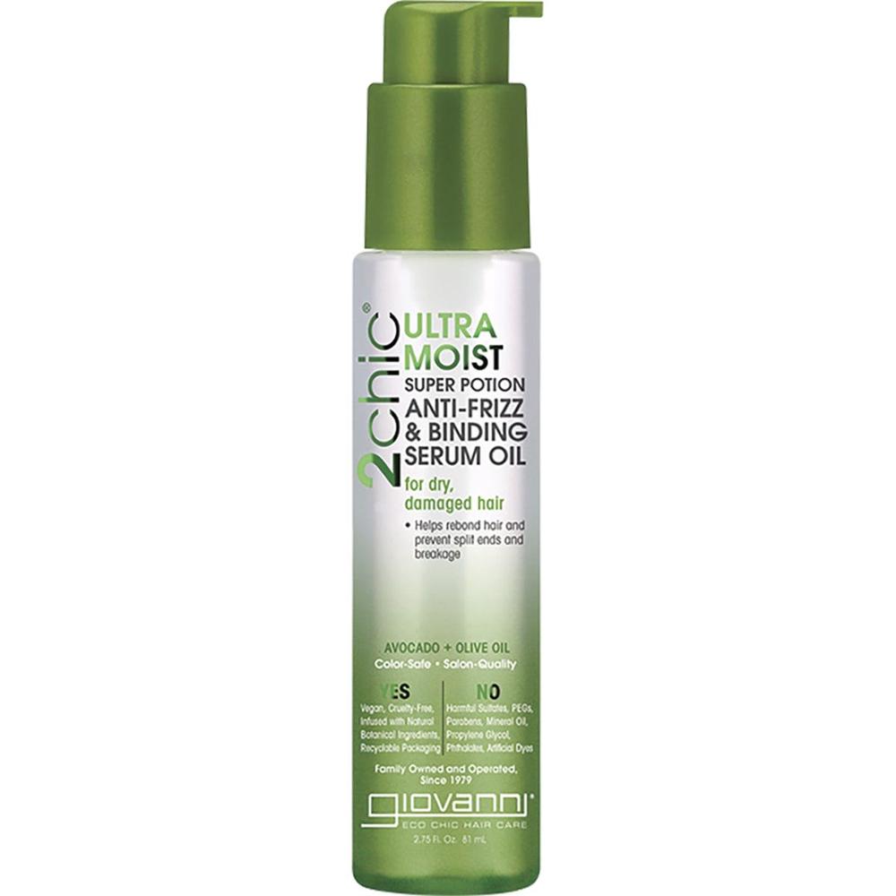 Anti-Frizz Serum 2Chic Ultra-Moist Dry & Damaged Hair, 0716237184030