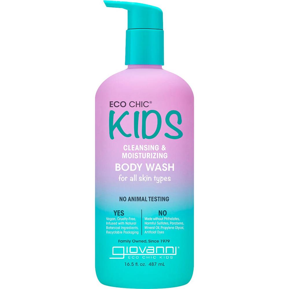 Eco Chic Kids Cleansing & Moisturizing Body Wash - 487mL, 0716237189585