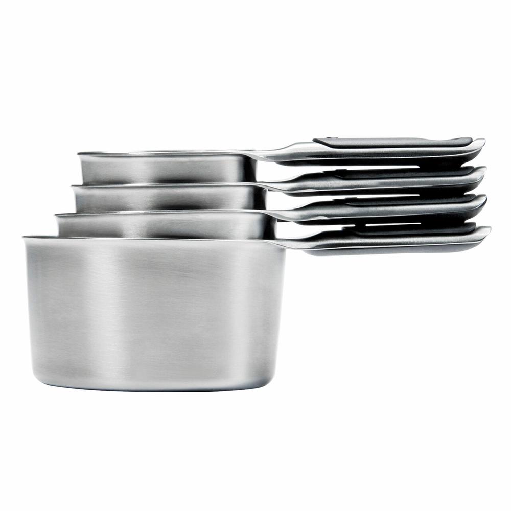 OXO Stainless Steel Measuring Cup Set, 4 Piece, 0719812043784