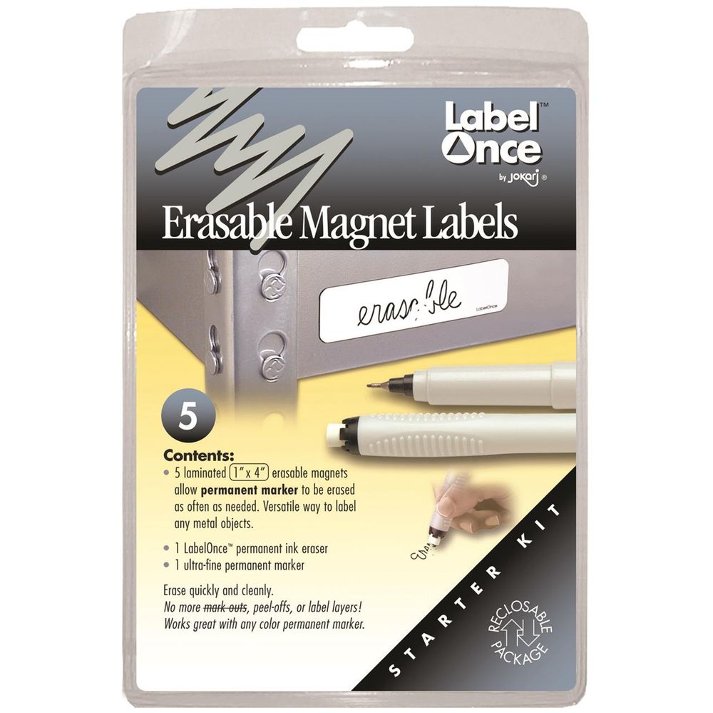 Jokari Erasable Magnet Labels Starter Kit by Jokari - ISBN: 0720135480446