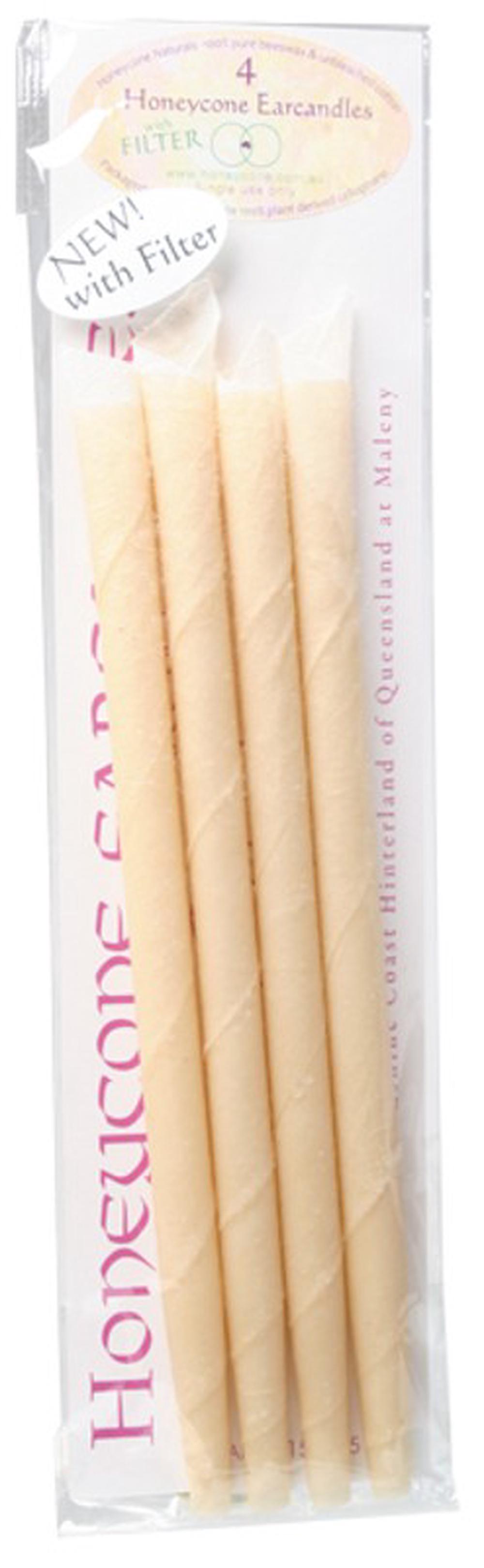 Ear Candles with Filter 100% Unbleached Cotton, 4 Piece, 0721762274064