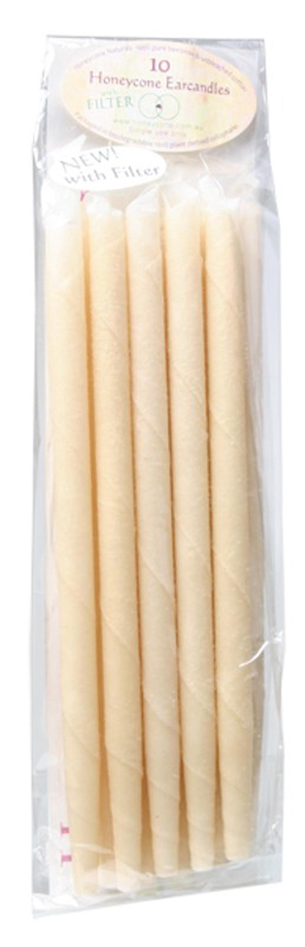 Ear Candles with Filter 100% Unbleached Cotton, 10 Piece, 0721762274071