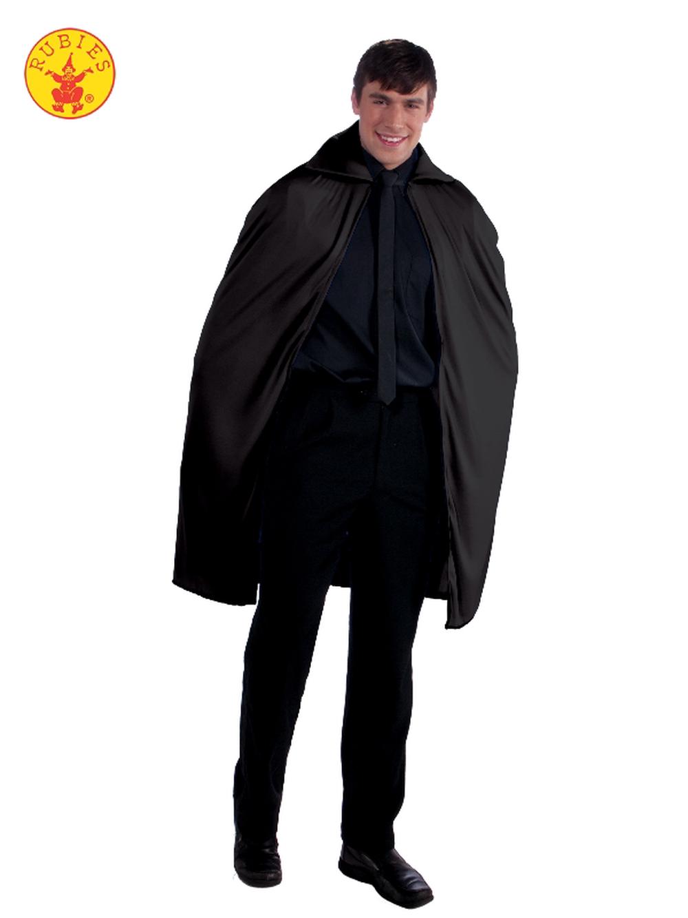 Rubies Adult Cape (Black) - 45 Inch, 0721773517815