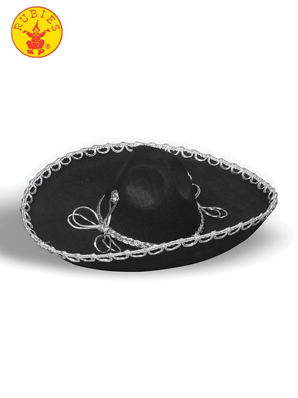 Rubies Mexican Sombrero (Black) - Adult, 0721773634338