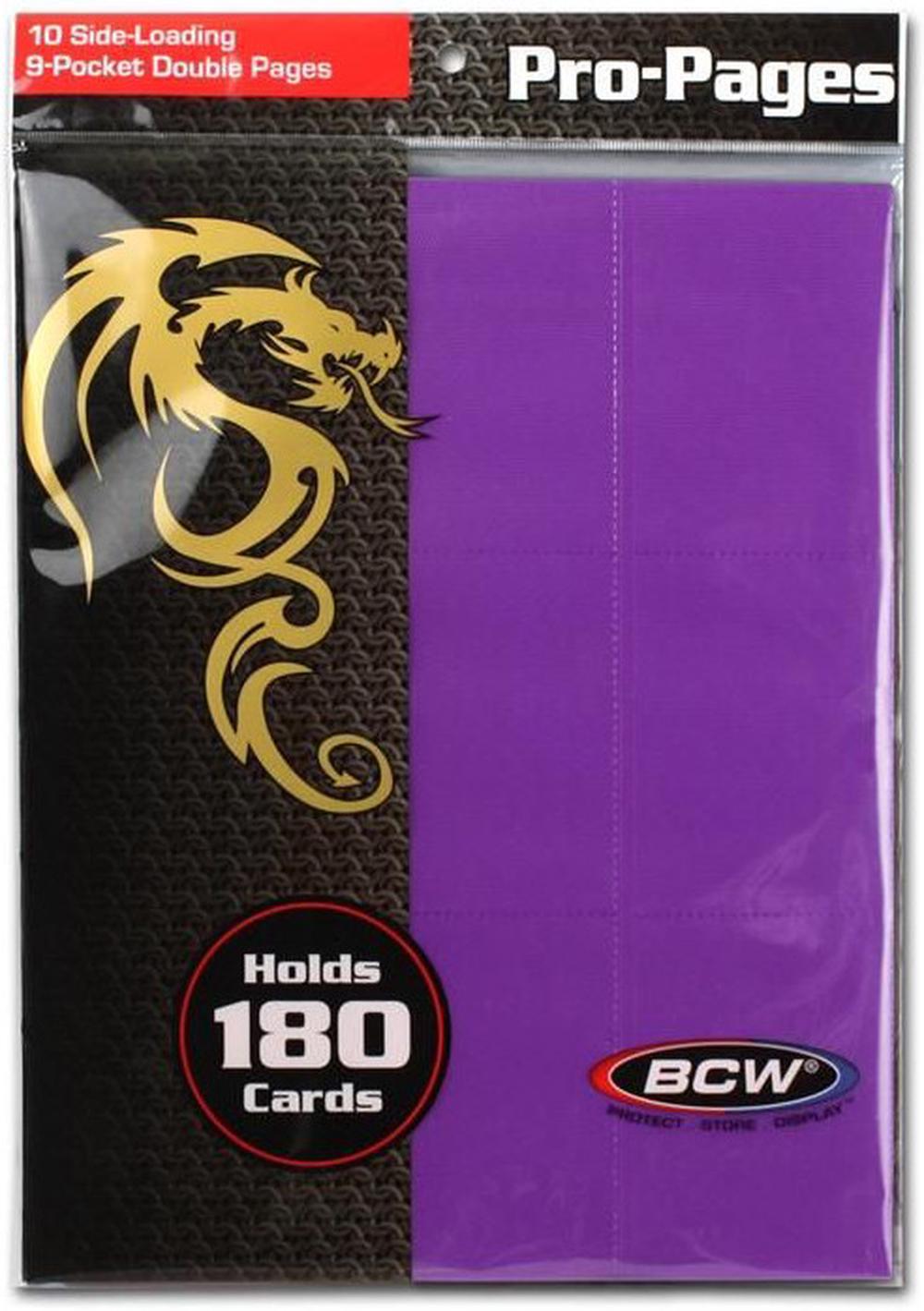 Polypropylene 18-Pocket Side Loading Album Pages (Purple), 0722626006937