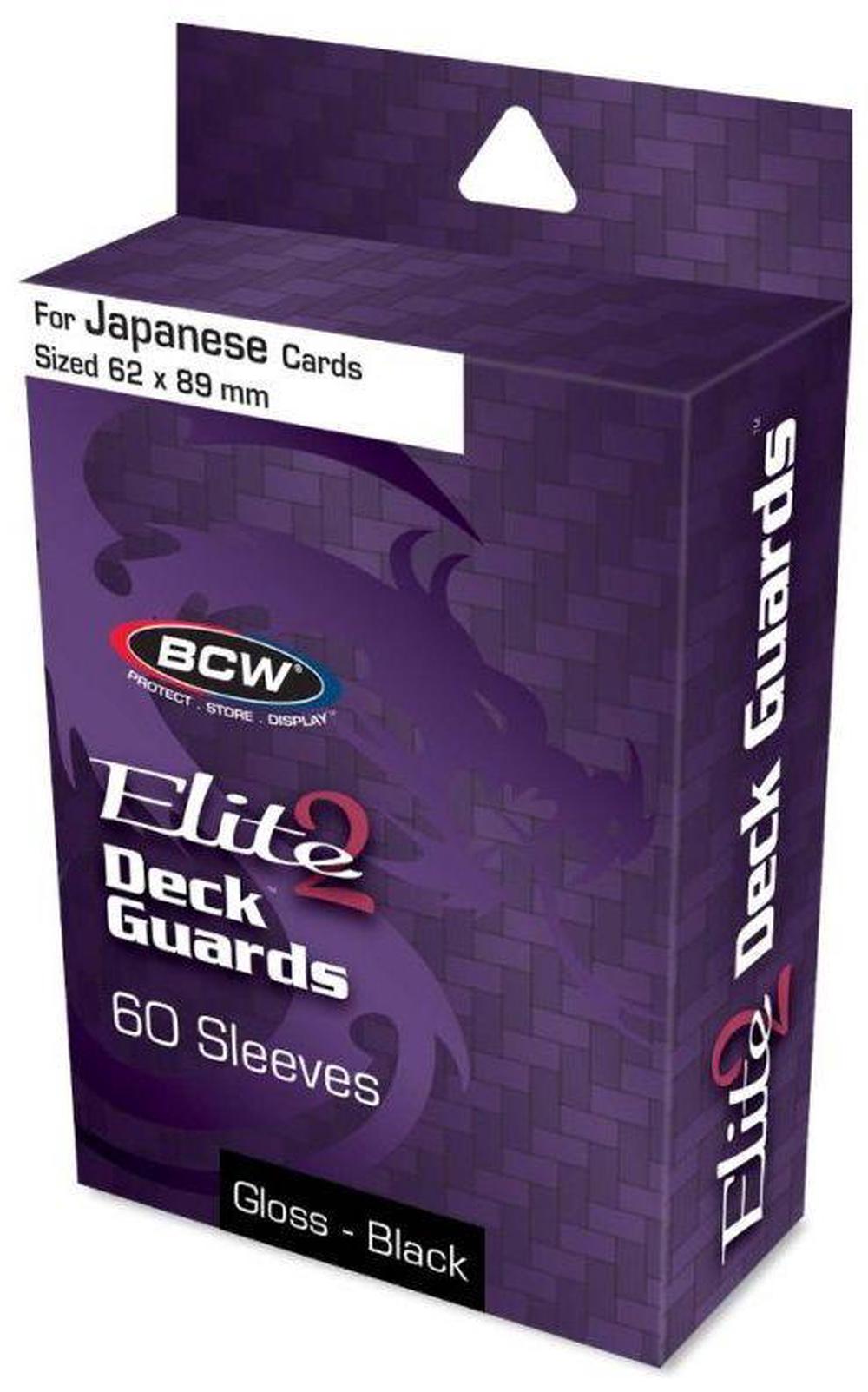 Deck Guard Small Elite2, 60 Sleeves Per Pack (Black) - 62x82mm, 0722626604690