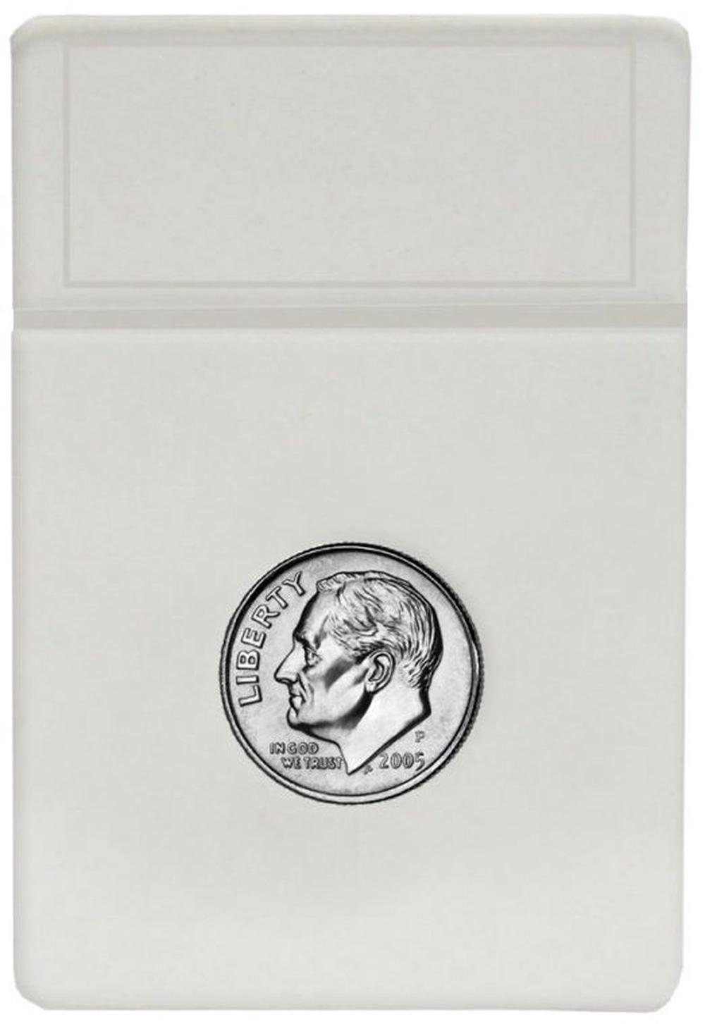 Currency Display Slab Inserts - Dime (White), 0722626900112