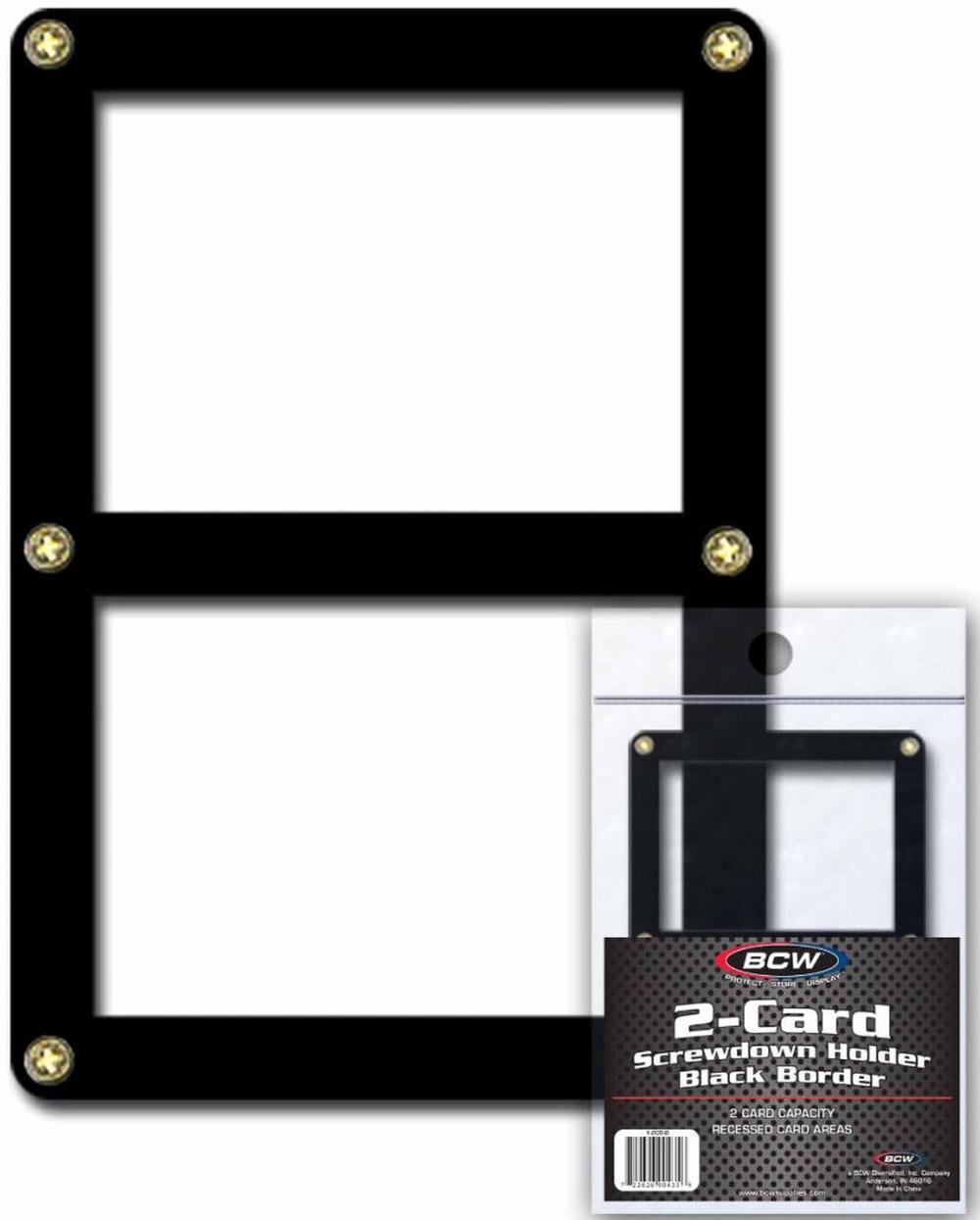 Screwdown Holder Double Card Black Border, 0722626904356