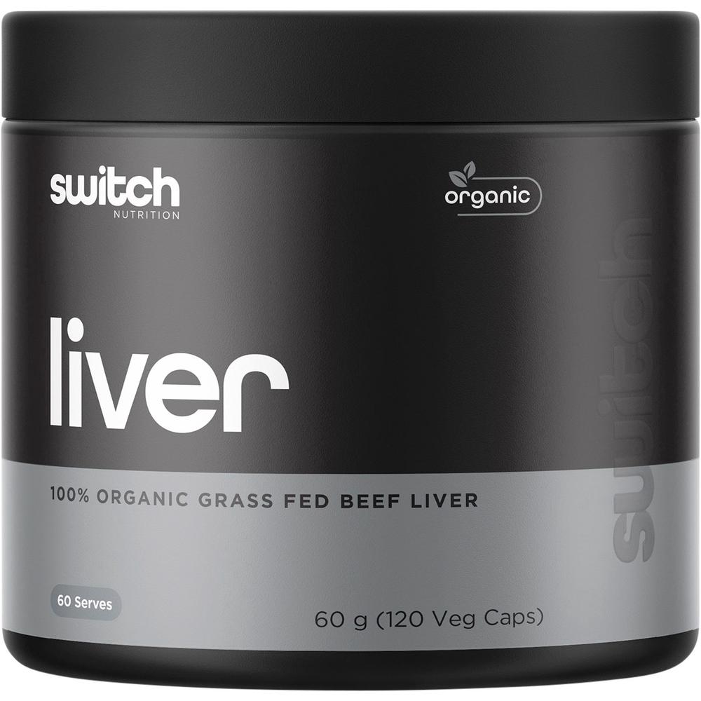 Beef Liver 100% Organic Grass Fed, 120 Caps - 60g, 0726684598465