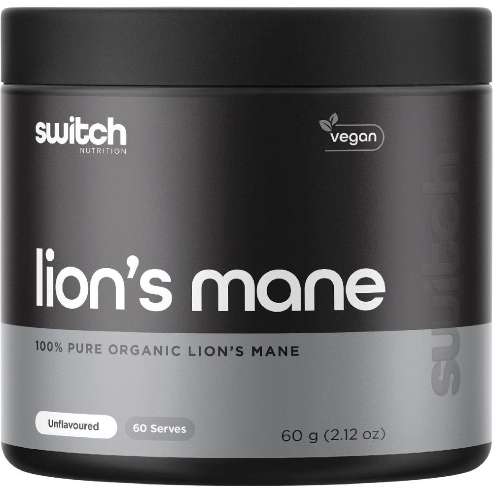 Lion's Mane 100% Pure Organic Unflavoured - 60g, 0726684598731