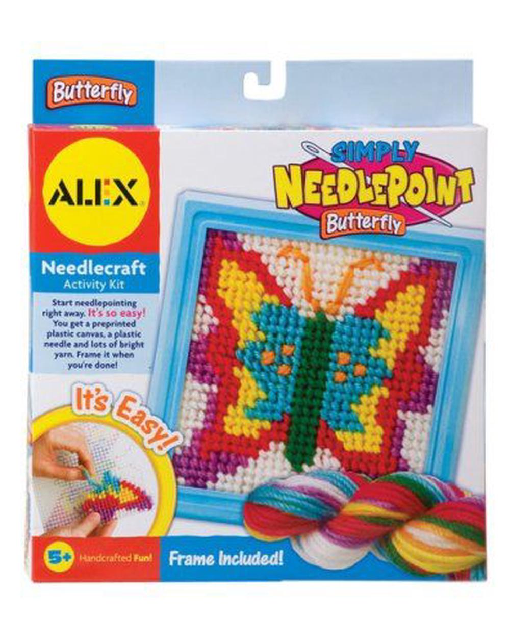 Alex Toys Simply Needlepoint Kits 6 1 2 inch by 6 1 2 inch Butterfly Buy online at The Nile