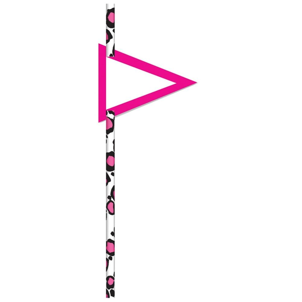 CCC Cupcake Straw Leopard, 24 Piece (Pink) - 19cm by CCC - ISBN: 0731589070091