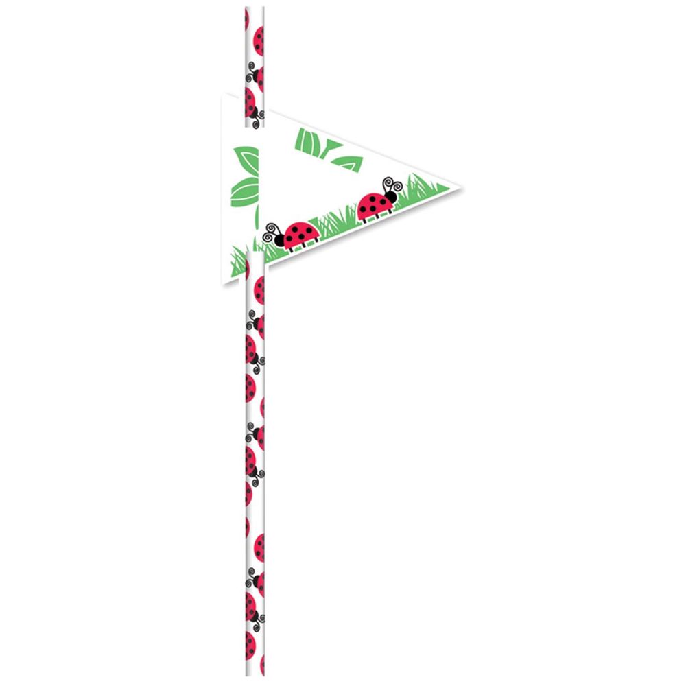 CCC Cupcake Straw, 24 Piece (Red Ladybugs) - 19cm by CCC - ISBN: 0731589070121