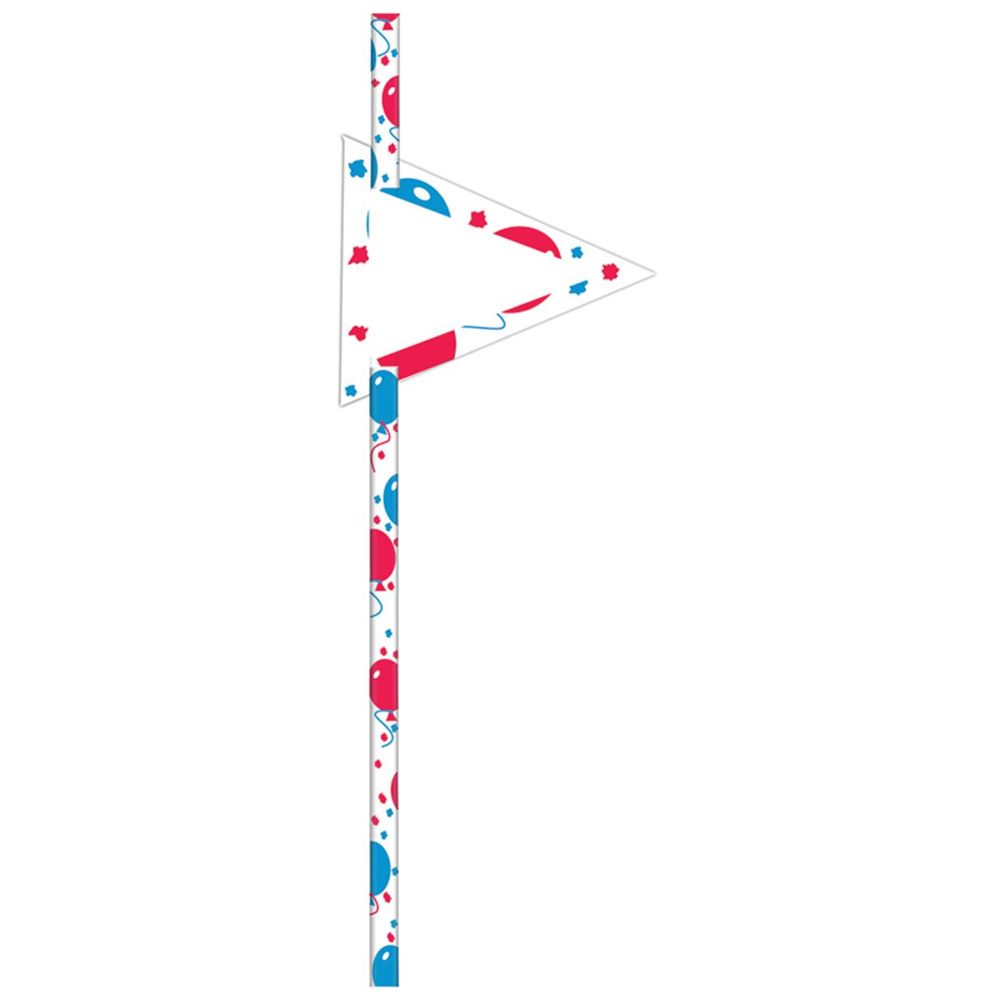 CCC Cupcake Straw, 24 Piece (Red/Blue) - 19cm by CCC - ISBN: 0731589070138