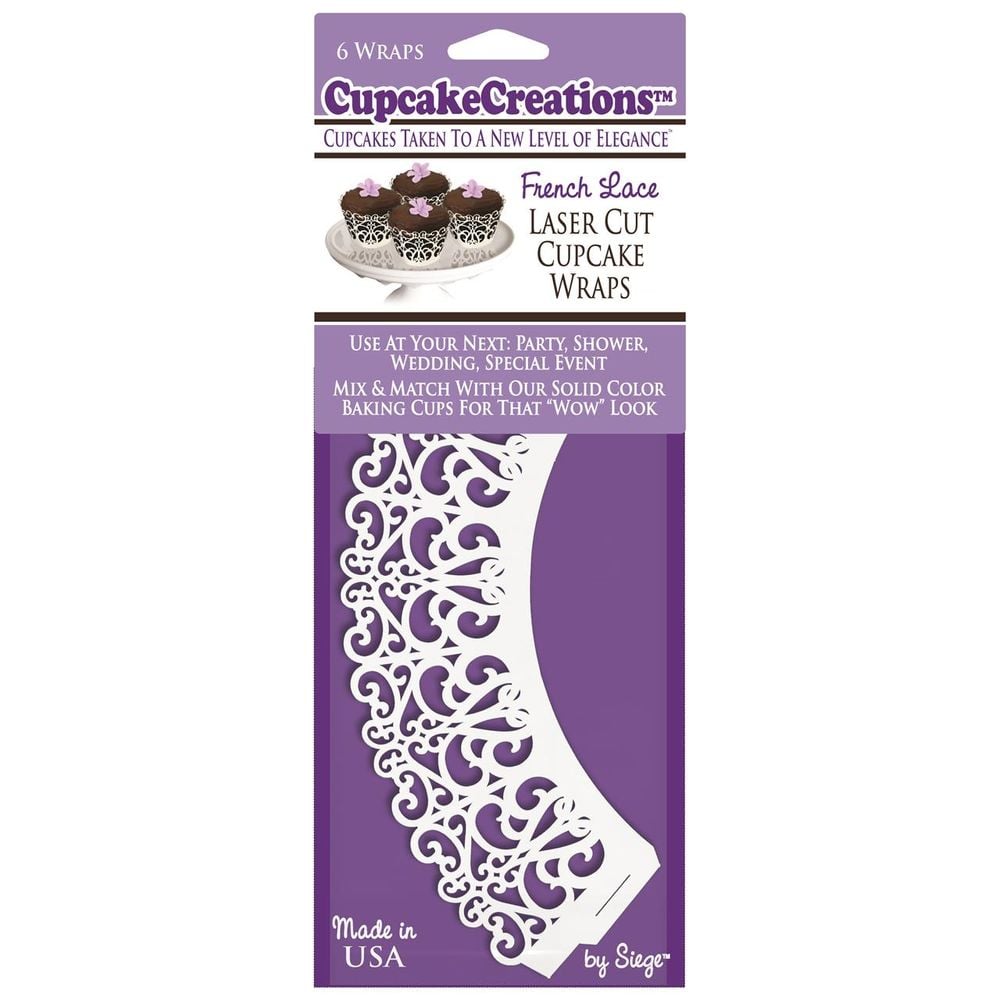 CCC Cupcake Wrap French Lace , 6 Piece by CCC - ISBN: 0731589071012