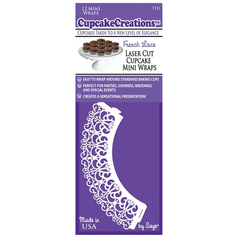CCC Cupcake Wrap French Lace Mini , 6 Piece by CCC - ISBN: 0731589071111